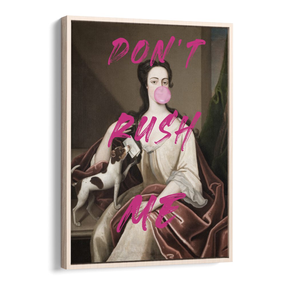 DONT RUSH ME III, ALTERED ART PRINTS features a stunning artwork with a modern twist, perfect for any decor.