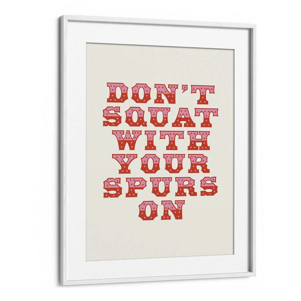 Transform your space with humorous wall art featuring the quote: "DON'T SQUAT, QUOTES" for a witty touch!
