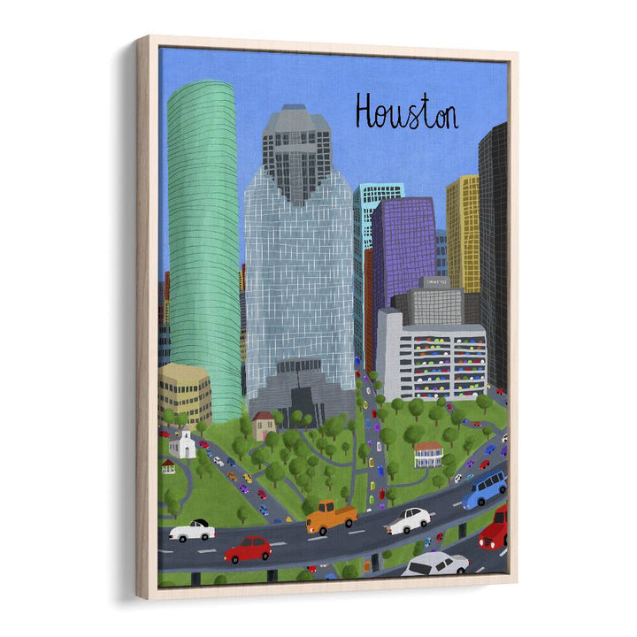 Stylish DOWNTOWN, TRAVEL POSTERS by Carla Daly showcase vibrant cityscapes, perfect for urban art lovers.