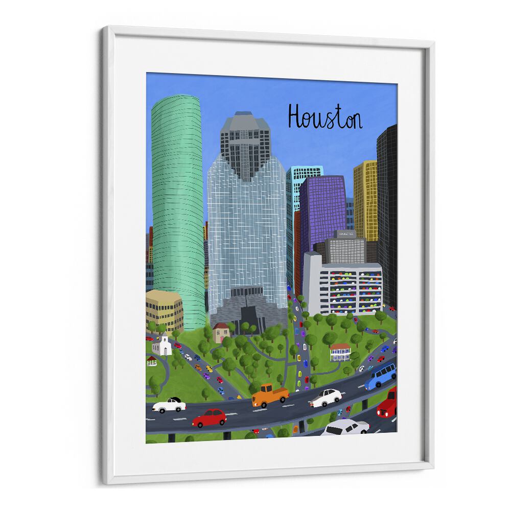 Vibrant DOWNTOWN, TRAVEL POSTERS by Carla Daly, perfect for transforming your space with urban adventure.