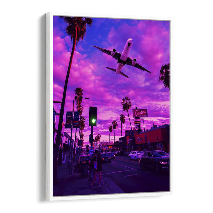 DREAMVERSE, SURREAL ART PRINTS by Ritvik Takkar features vibrant skies and planes, capturing surreal enchantment.