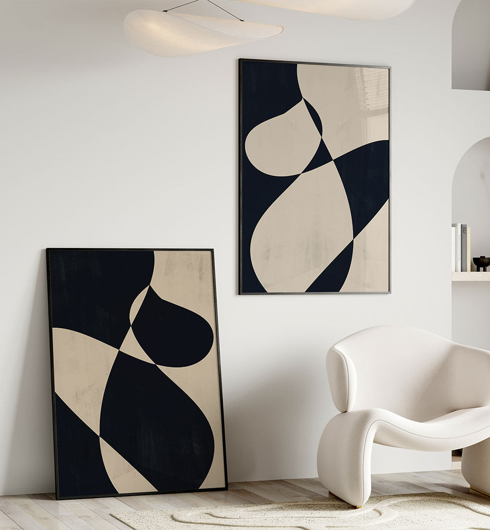 DUAL DRIFT SET , SET OF 2 PAINTINGS
