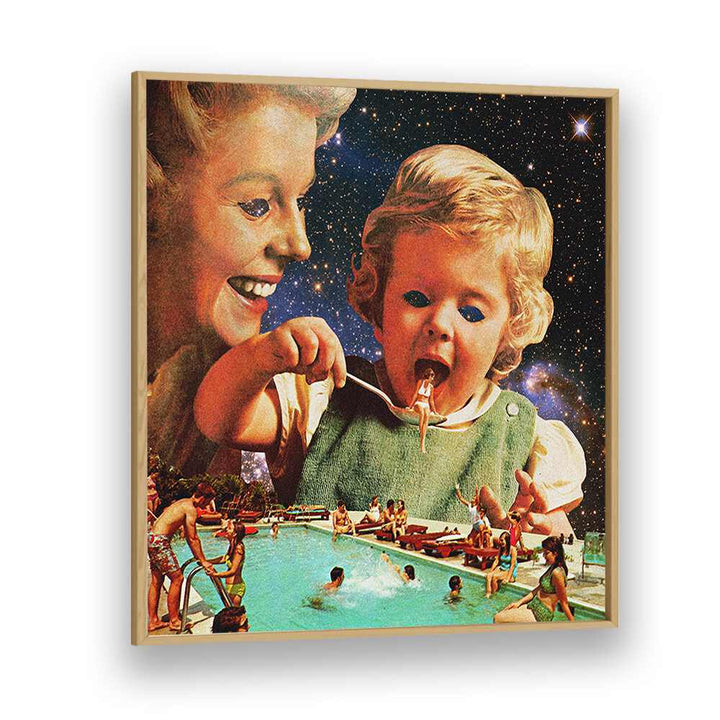 Surreal elegance meets playful imagery in EAT UP, SURREAL ART PRINTS by Vertigo Artography, perfect for your space.