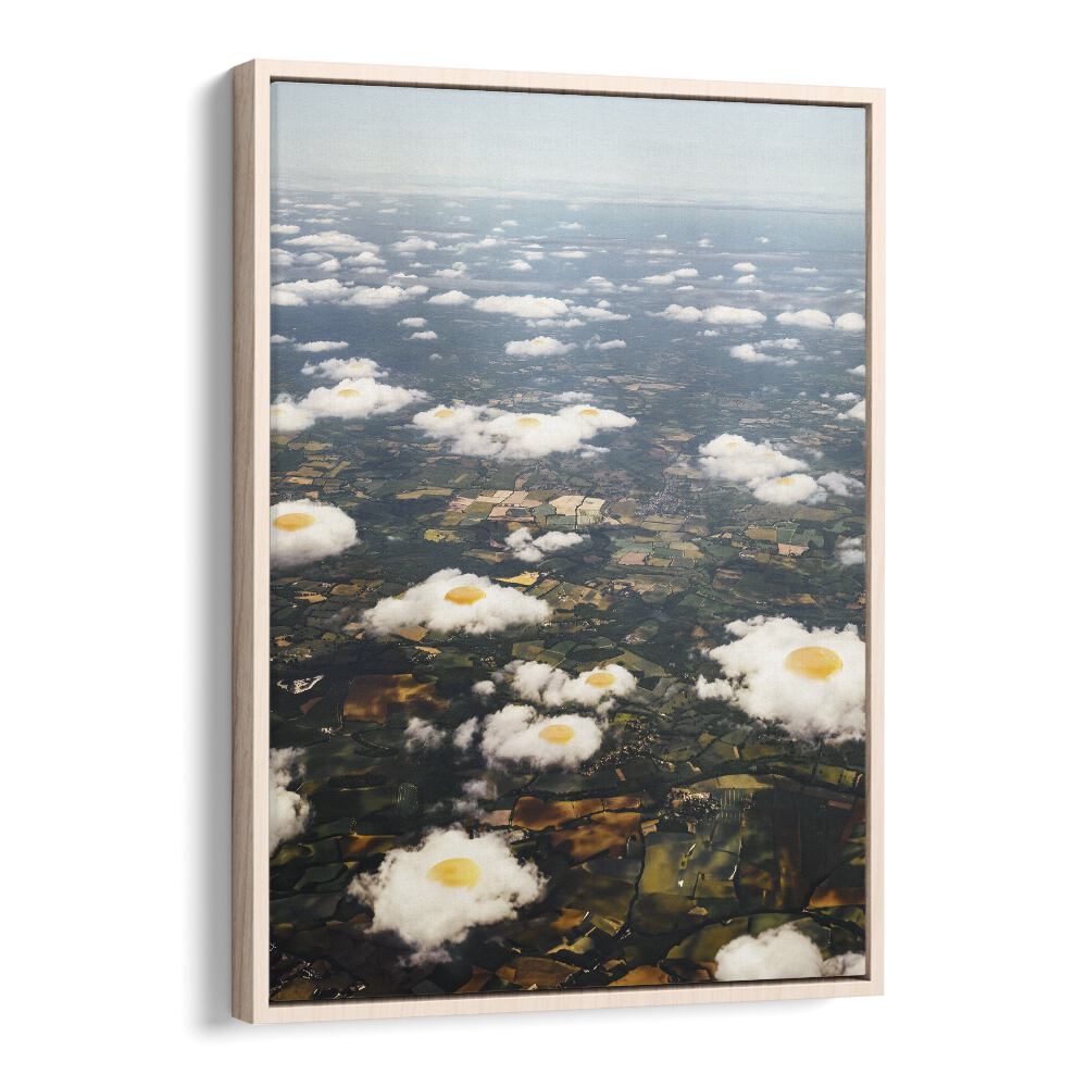 Discover the whimsical EGGY CLOUDS, SURREAL ART PRINTS by Vertigo Artography, perfect for elevating your art collection.