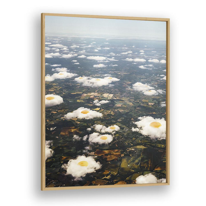 Stunning EGGY CLOUDS, SURREAL ART PRINTS by Vertigo Artography, showcasing whimsical clouds resembling eggs on a landscape.