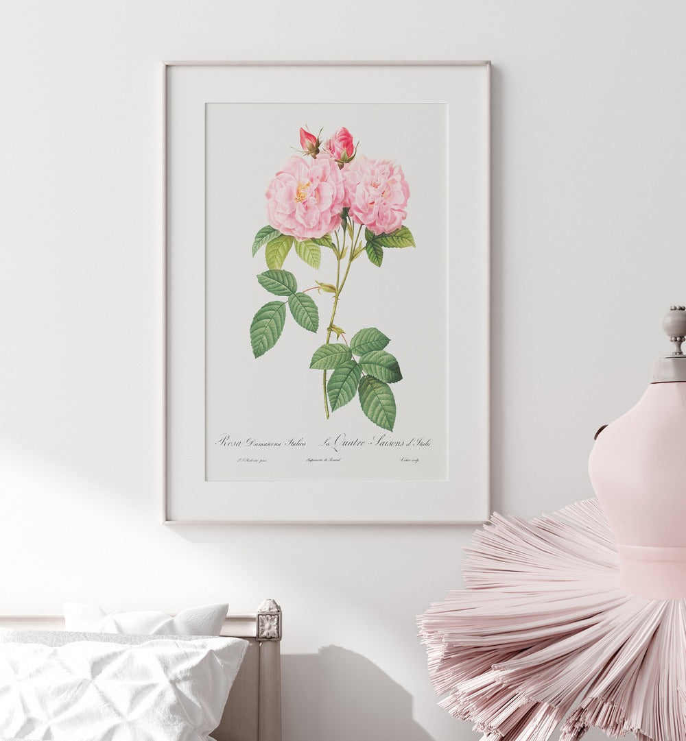 Elegant pink roses featured in ELEGANZA FLOREALE, FLORAL FLOWER PAINTINGS, perfect for enhancing your home decor.