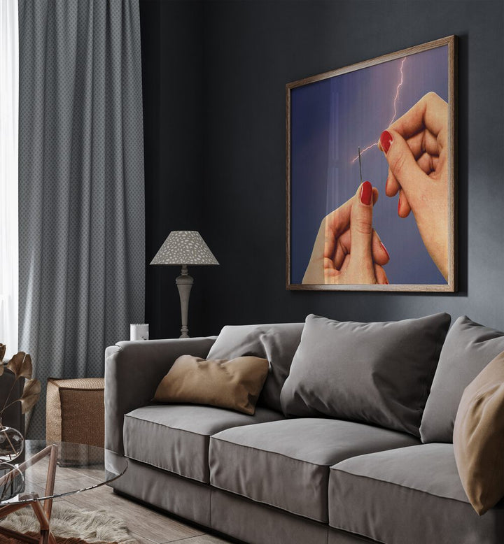 Transform your space with ELYSIAN THREAD, SURREAL ART PRINTS by Vertigo Artography, showcasing striking surrealism.