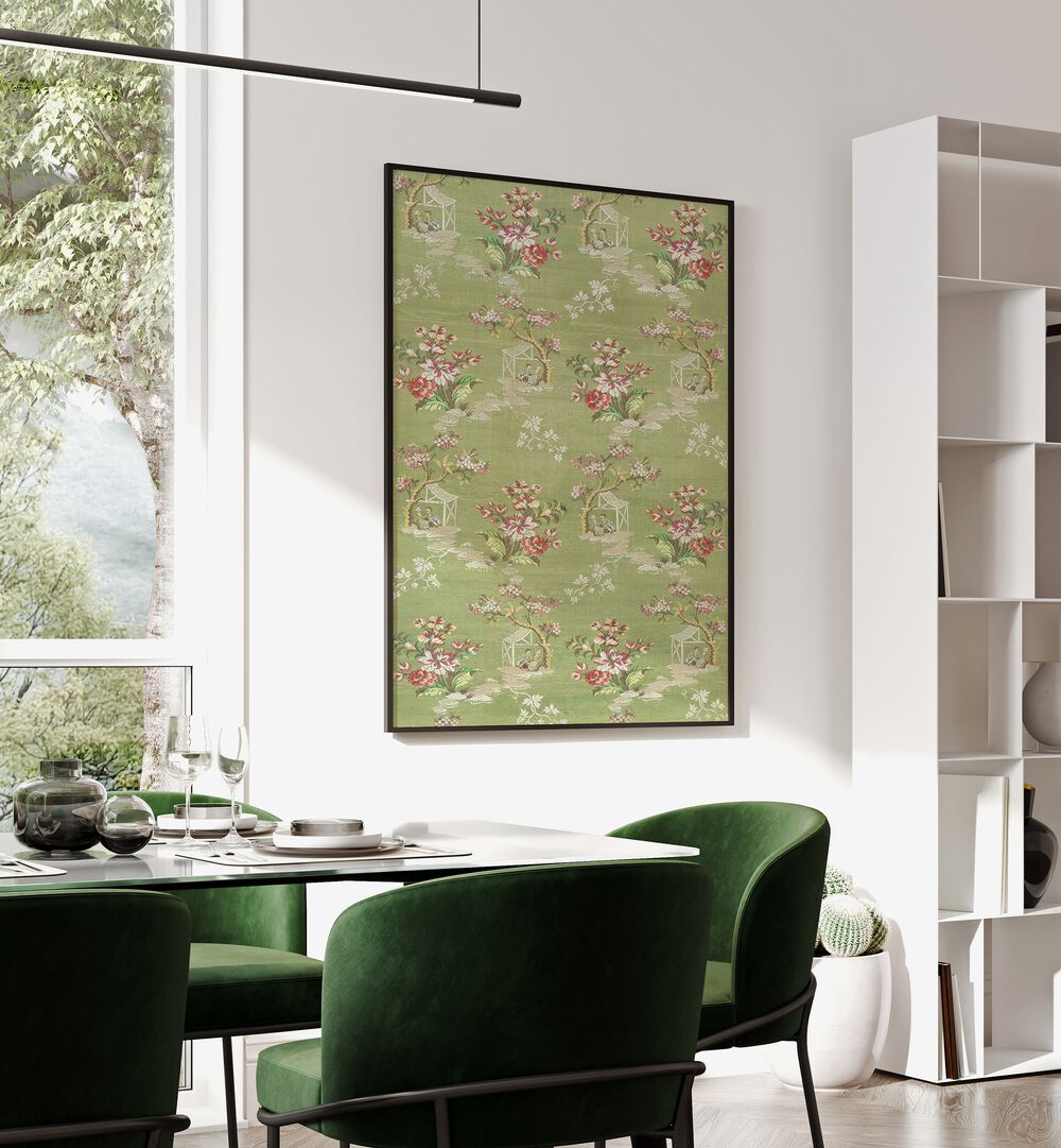 Elegant EMMA SLIK I BOTANICAL, FLORAL FLOWER PAINTINGS transform your space with serene beauty by Asian Monk.