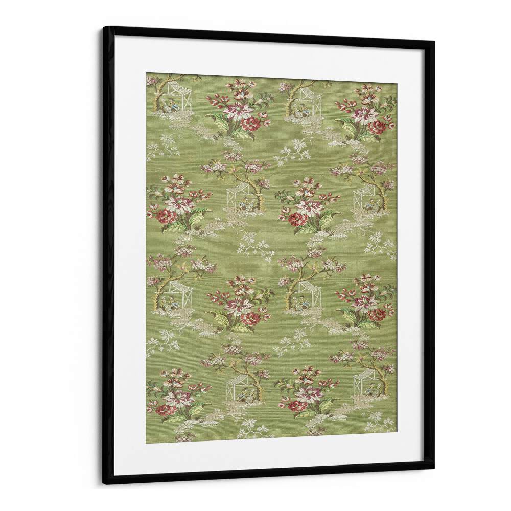 Elegant EMMA SLIK I BOTANICAL, FLORAL FLOWER PAINTINGS in a sleek black frame, perfect for transforming your space.