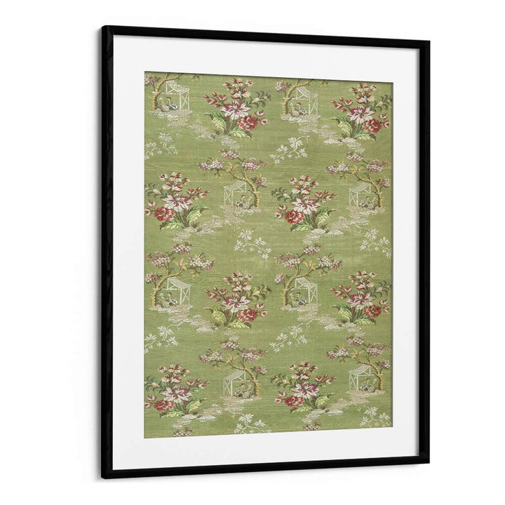 Elegant EMMA SLIK I BOTANICAL, FLORAL FLOWER PAINTINGS in a sleek black frame, perfect for transforming your space.