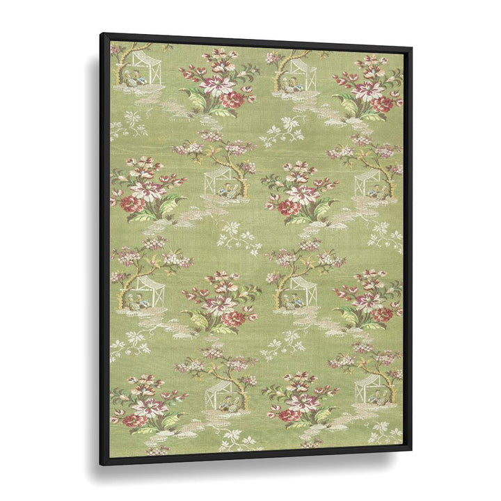 Elegant EMMA SLIK I BOTANICAL, FLORAL FLOWER PAINTINGS in a black frame, perfect for transforming your space.