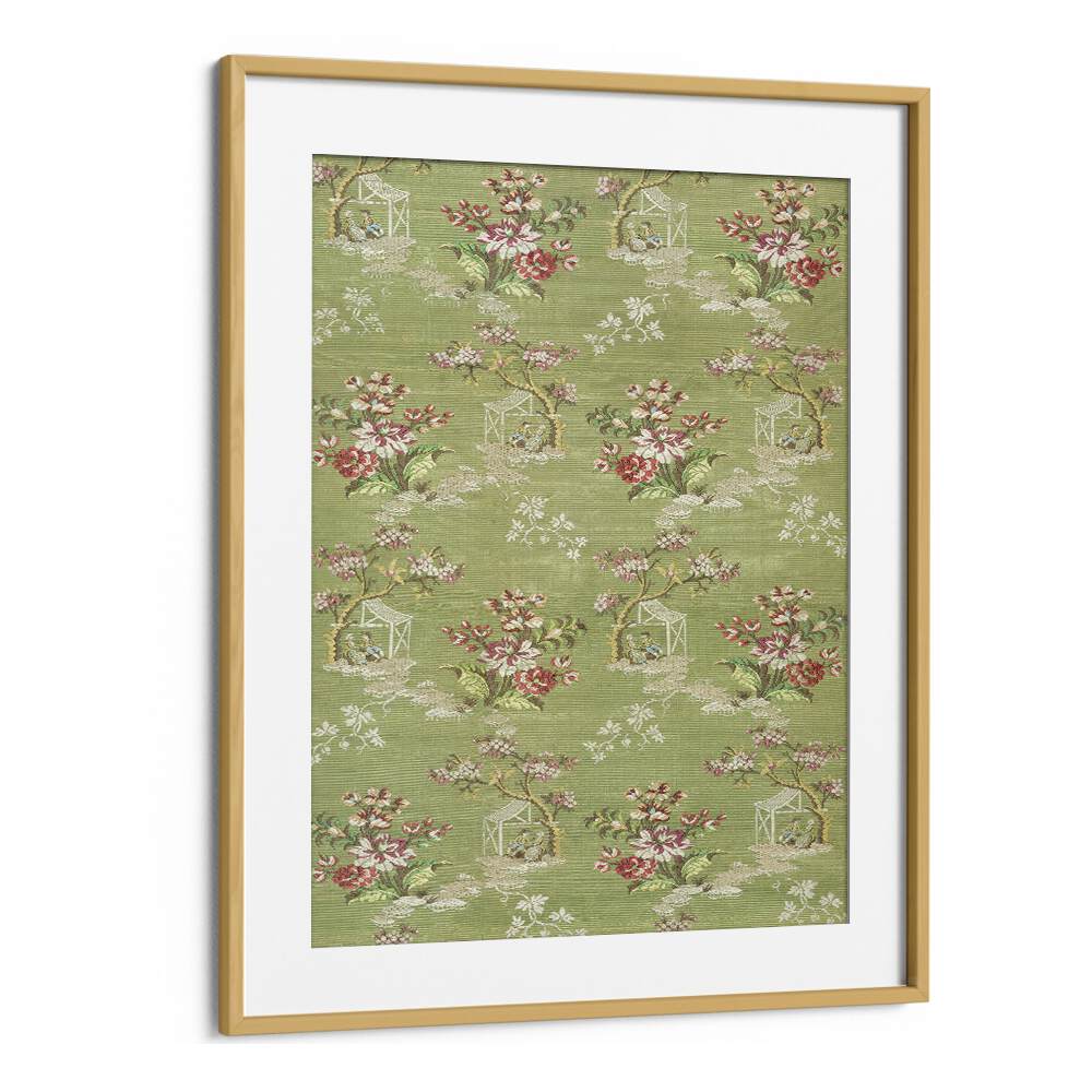 Elegant EMMA SLIK I BOTANICAL, FLORAL FLOWER PAINTINGS in a chic oak frame, perfect for transforming your space.