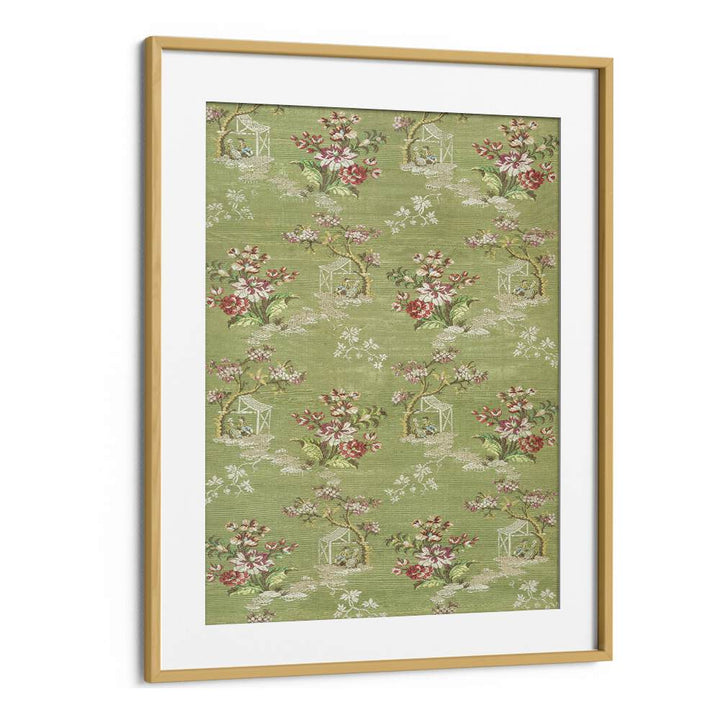 Elegant EMMA SLIK I BOTANICAL, FLORAL FLOWER PAINTINGS in a chic oak frame, perfect for transforming your space.