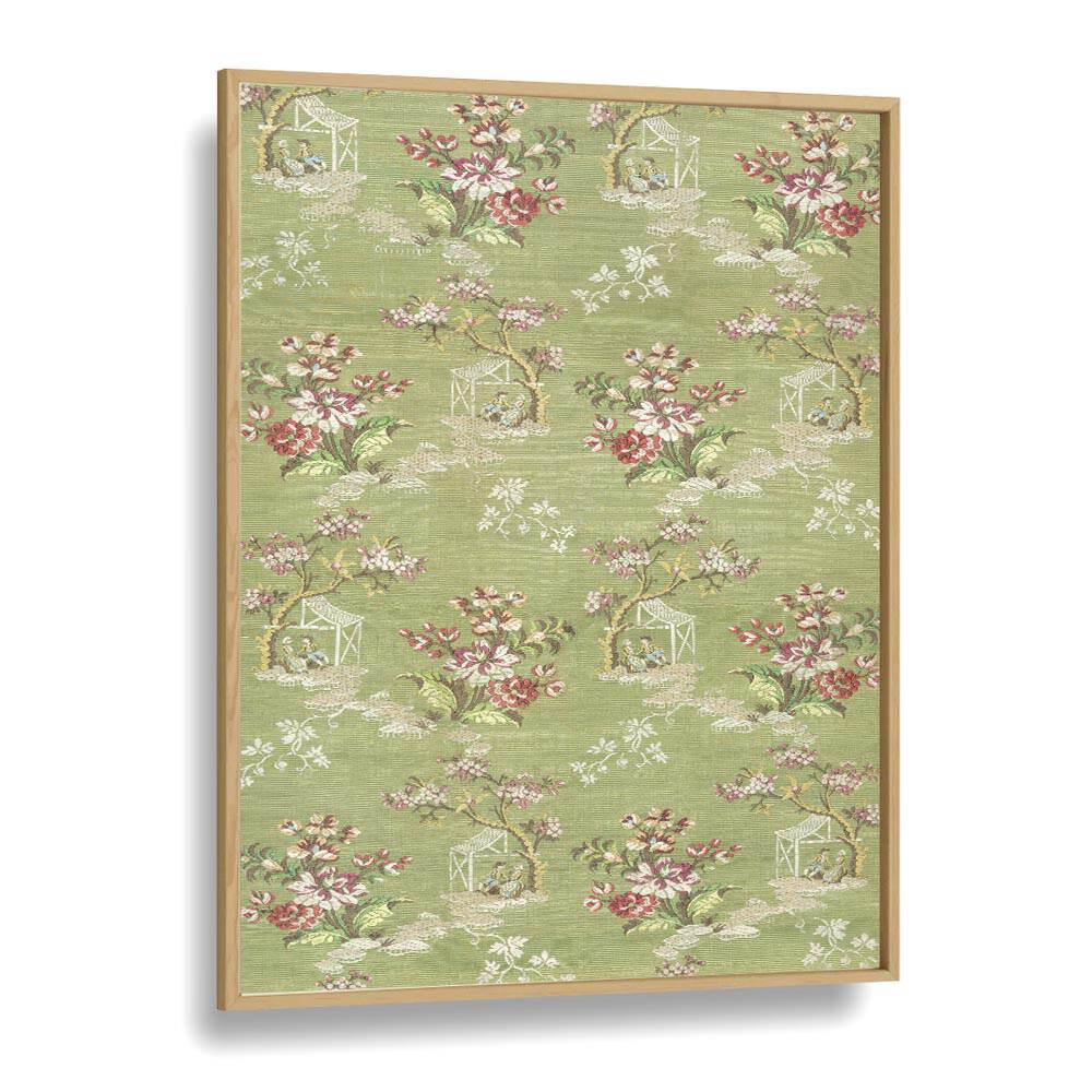 Elegant EMMA SLIK I BOTANICAL, FLORAL FLOWER PAINTINGS in oak frame, perfect for transforming your space with beauty.