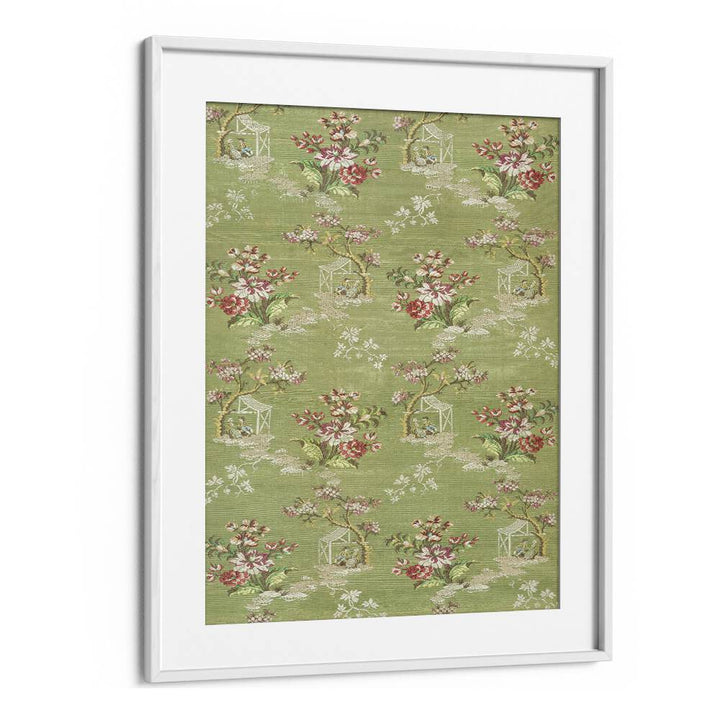 Elegant EMMA SLIK I BOTANICAL, FLORAL FLOWER PAINTINGS in a white frame, enhancing any room with natural beauty.