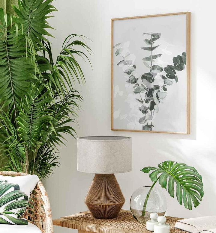 EUCALYPTUS CREATIVE VII, FLORAL FLOWER PAINTINGS enhance your space with vibrant, abstract floral artistry.