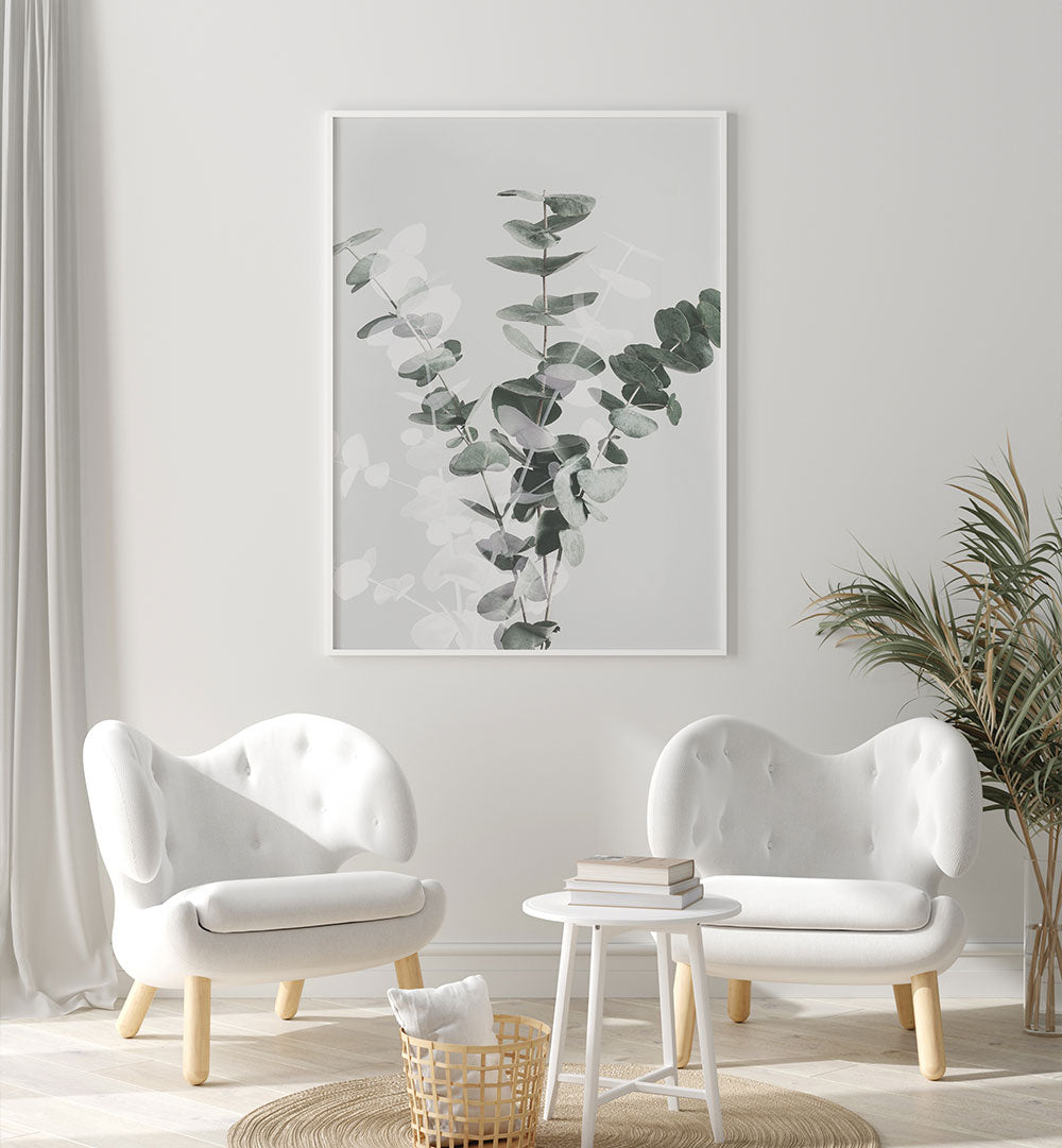 EUCALYPTUS CREATIVE VII, FLORAL FLOWER PAINTINGS enhance your space with vibrant abstract floral artistry.
