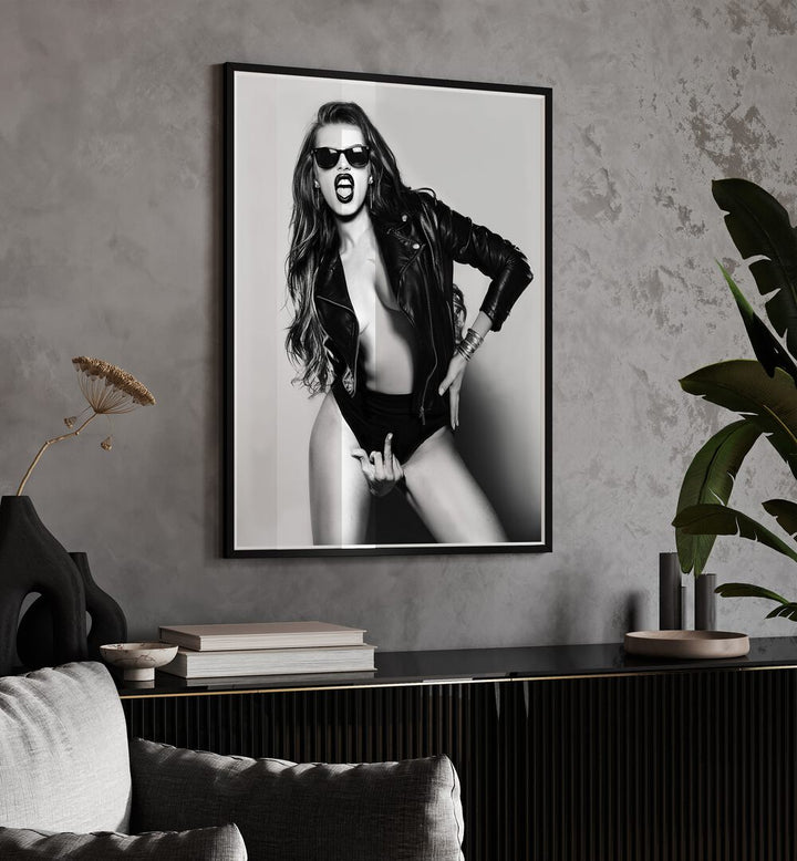 Elevate your decor with EAT THIS, PHOTOGRAPHY PRINTS by David Drake, showcasing bold femininity and modern elegance.