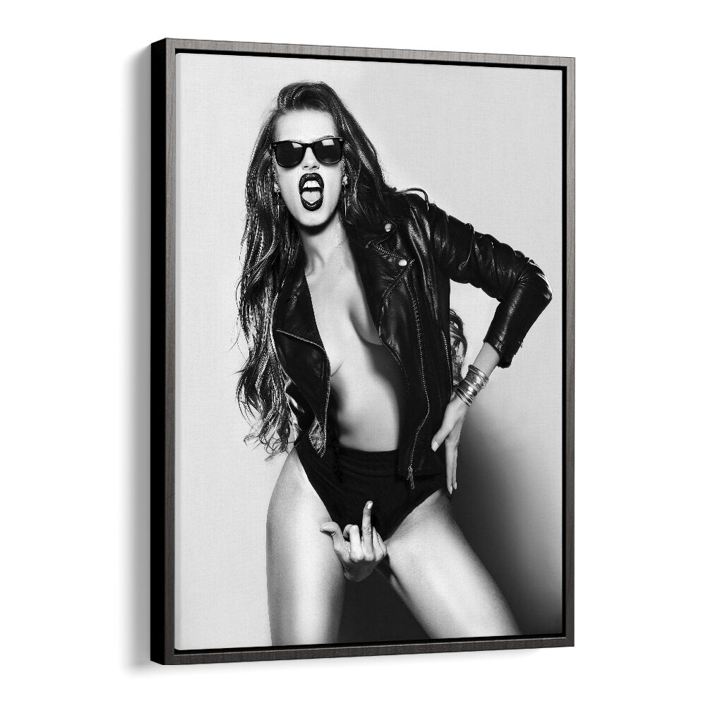 Stunning EAT THIS, PHOTOGRAPHY PRINTS by David Drake, showcasing powerful femininity in modern art. Perfect for your space.