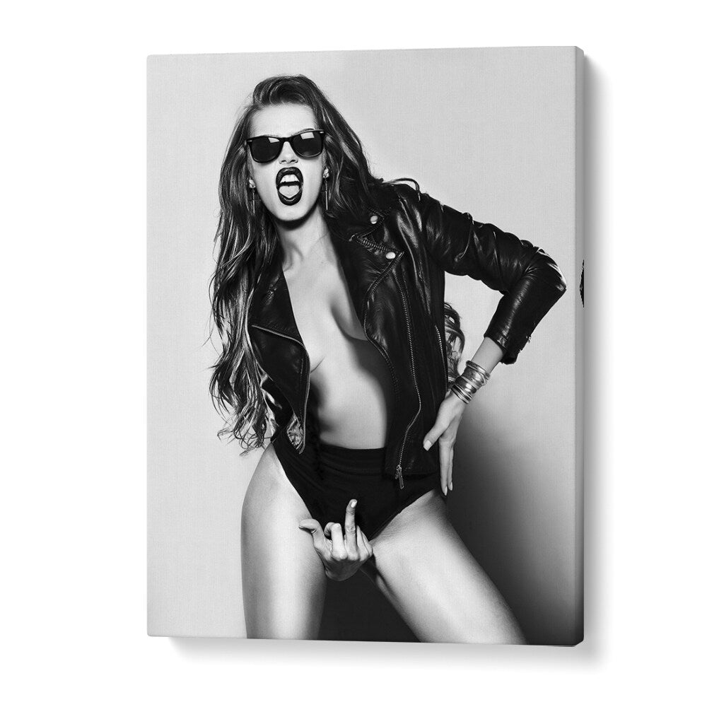 Elevate your space with "EAT THIS, PHOTOGRAPHY PRINTS" by David Drake, showcasing modern feminine power and elegance.