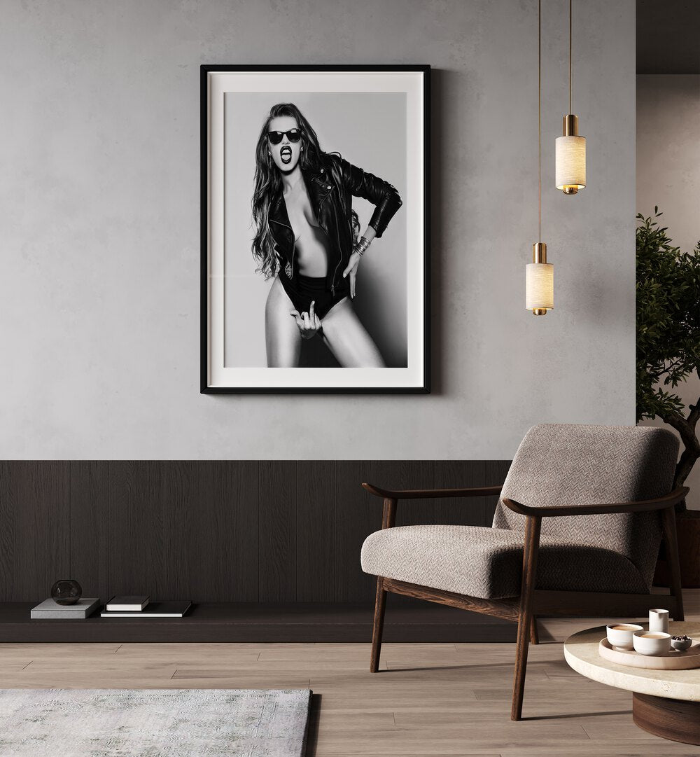 Stunning EAT THIS, PHOTOGRAPHY PRINTS by David Drake, featuring bold femininity in fine art photography. Elevate your space!