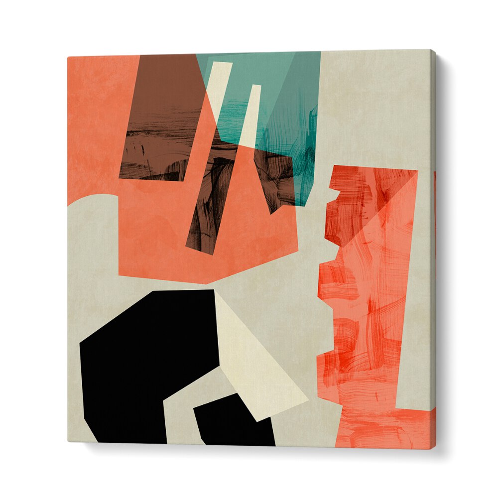 Colorful ECKEN I, ABSTRACT PAINTINGS by Ana Rut Bre, showcasing modern abstract art with vibrant shapes and textures.