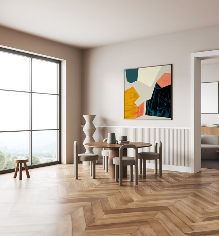 Transform your space with ECKEN III, ABSTRACT PAINTINGS by Ana Rut Bre, showcasing captivating abstract elegance.