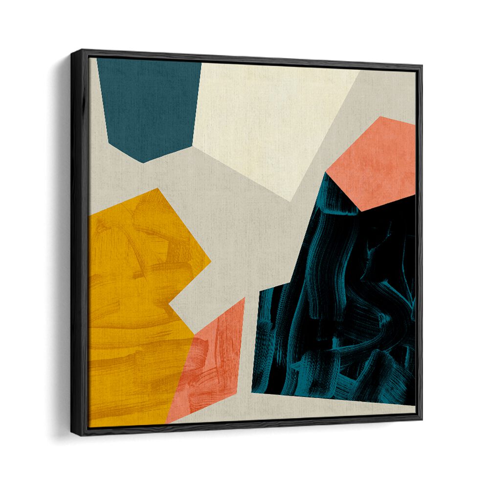 ECKEN III, ABSTRACT PAINTINGS by Ana Rut Bre showcases vibrant shapes and colors, perfect for modern decor.