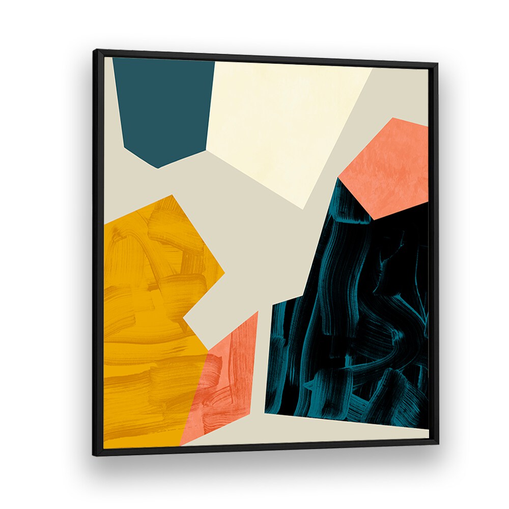 Discover ECKEN III, ABSTRACT PAINTINGS by Ana Rut Bre, featuring vibrant colors and modern geometric shapes.