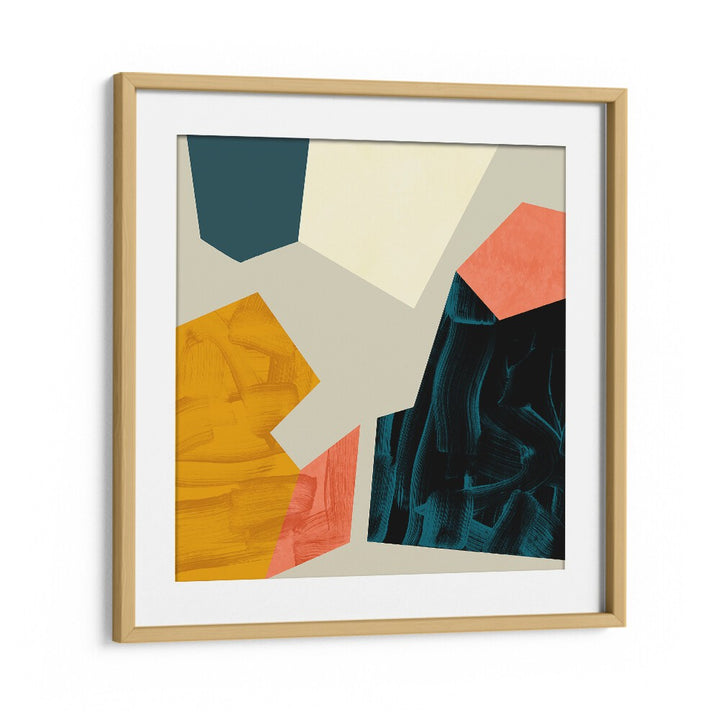 ECKEN III, ABSTRACT PAINTINGS by Ana Rut Bre adds captivating elegance to your space with vibrant colors and shapes.