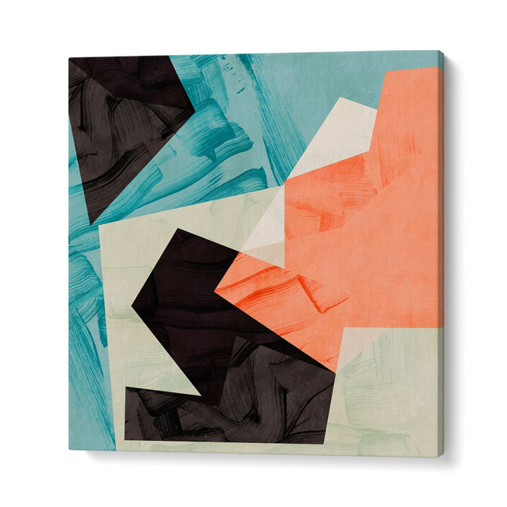 Vibrant ECKEN IV, ABSTRACT PAINTINGS by Ana Rut Bre, showcasing a dynamic blend of colors and shapes for your space.