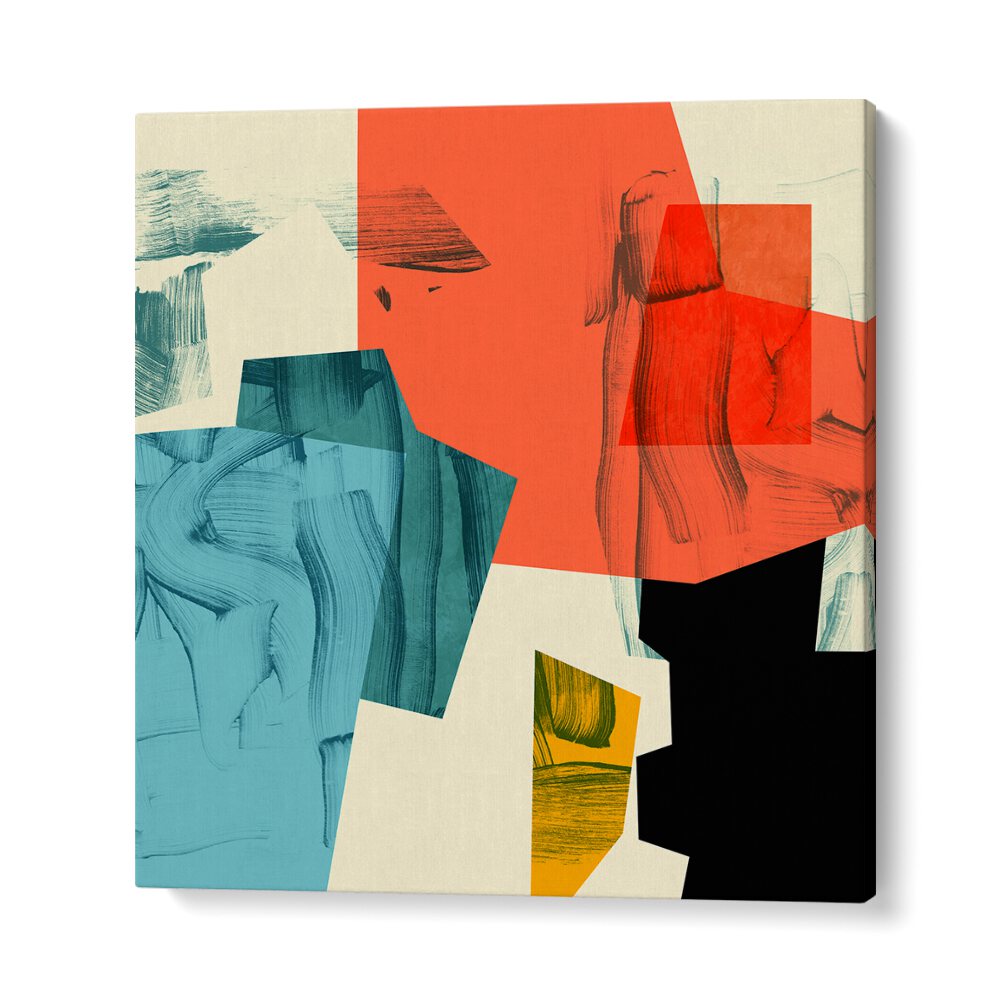 ECKEN KOPIE II, ABSTRACT PAINTINGS showcases vibrant colors and modern design by Ana Rut Bre, perfect for any space.