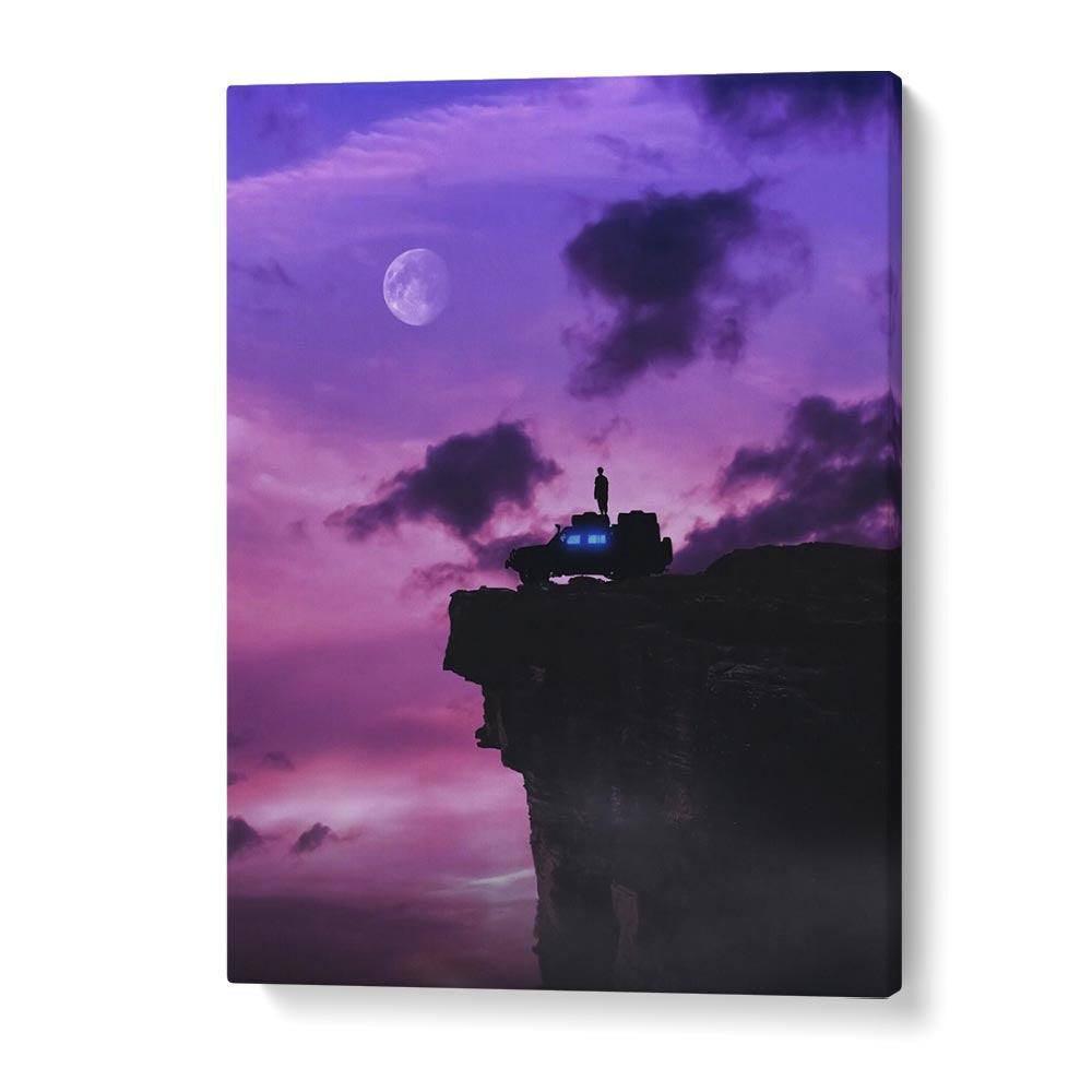 Explore the EDGE OF THE EARTH, SURREAL ART PRINTS by Ritvik Takkar, capturing imagination on premium canvas.