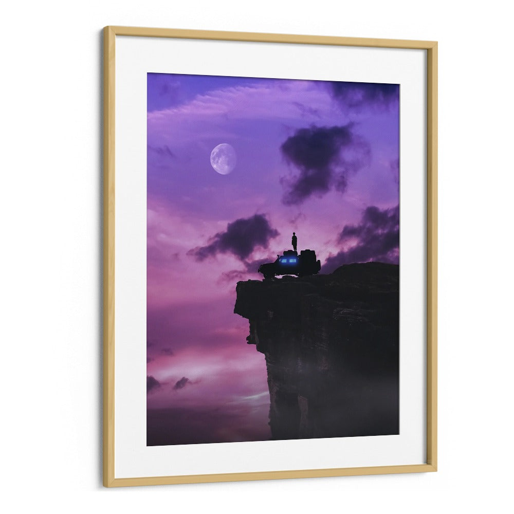 Elevate your space with EDGE OF THE EARTH, SURREAL ART PRINTS by Ritvik Takkar, showcasing enchanting surrealism.