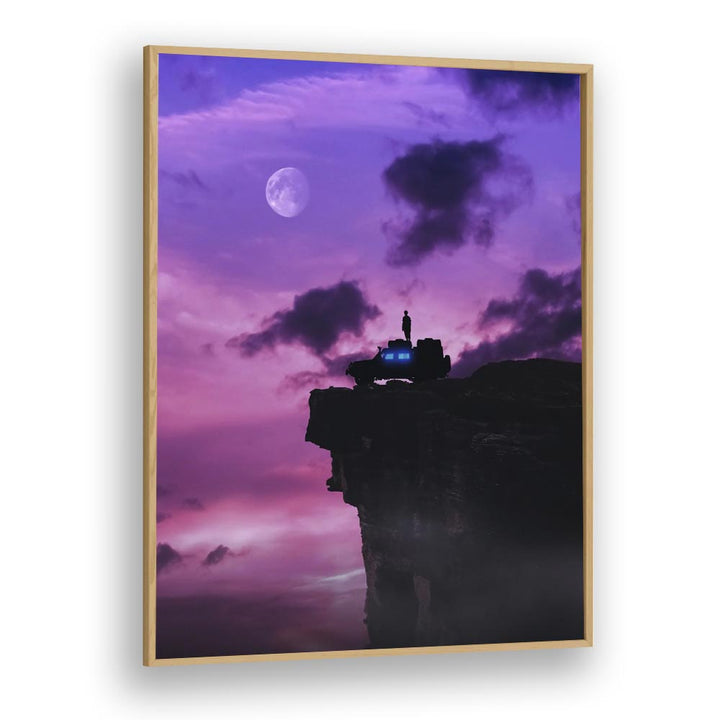 Elevate your space with EDGE OF THE EARTH, SURREAL ART PRINTS by Ritvik Takkar, showcasing a dreamlike landscape.