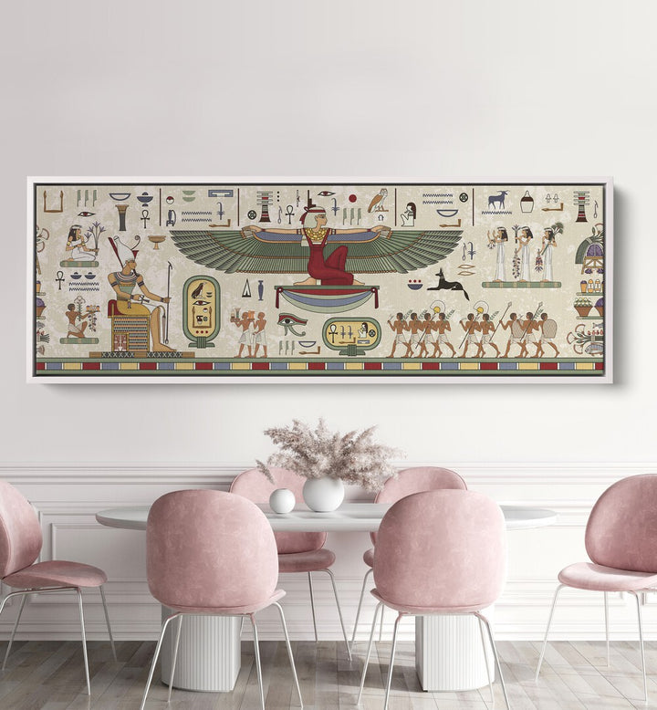 Elevate your decor with EGYPTIAN LIFE STYLE, GALLERY WALLS showcasing vibrant ancient Egyptian art.