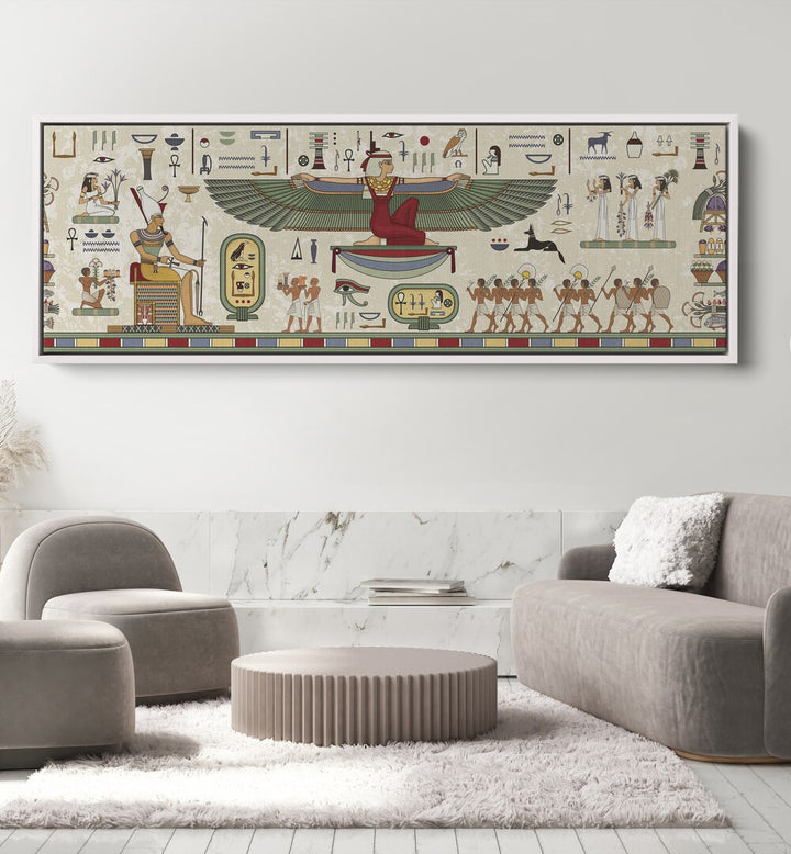 Elegant EGYPTIAN LIFE STYLE, GALLERY WALLS decor showcasing ancient Egyptian art to transform your space beautifully.