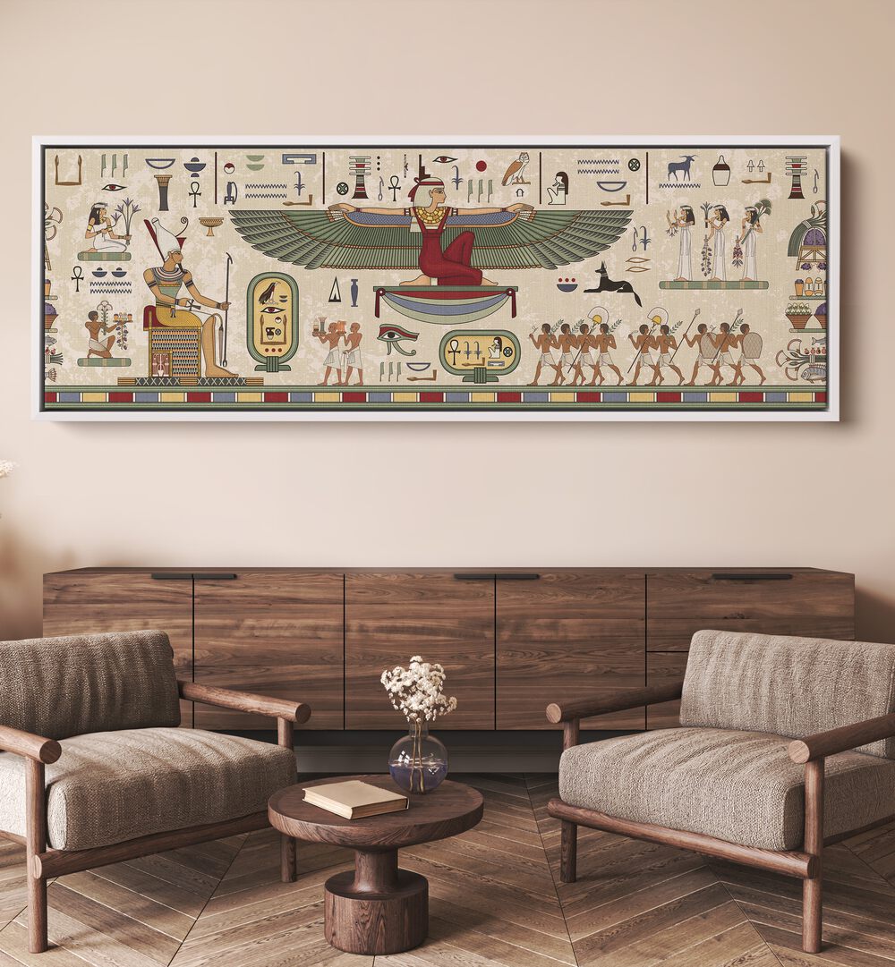 Transform your space with EGYPTIAN LIFE STYLE, GALLERY WALLS featuring vibrant prints of ancient Egyptian culture.