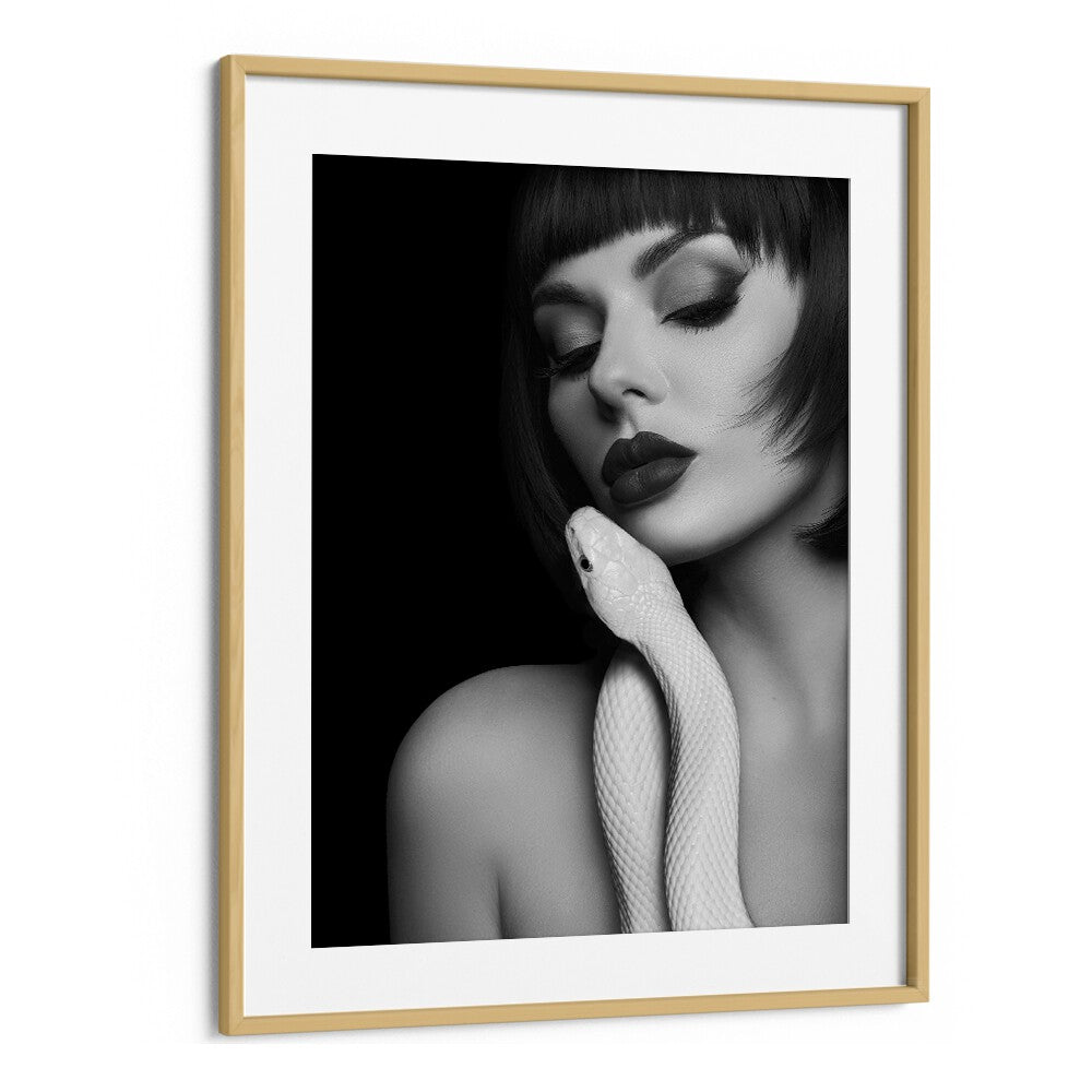 Elegant black-and-white "Embraces Lady" photography prints by David Drake, showcasing fashion and artistry in a stunning frame.