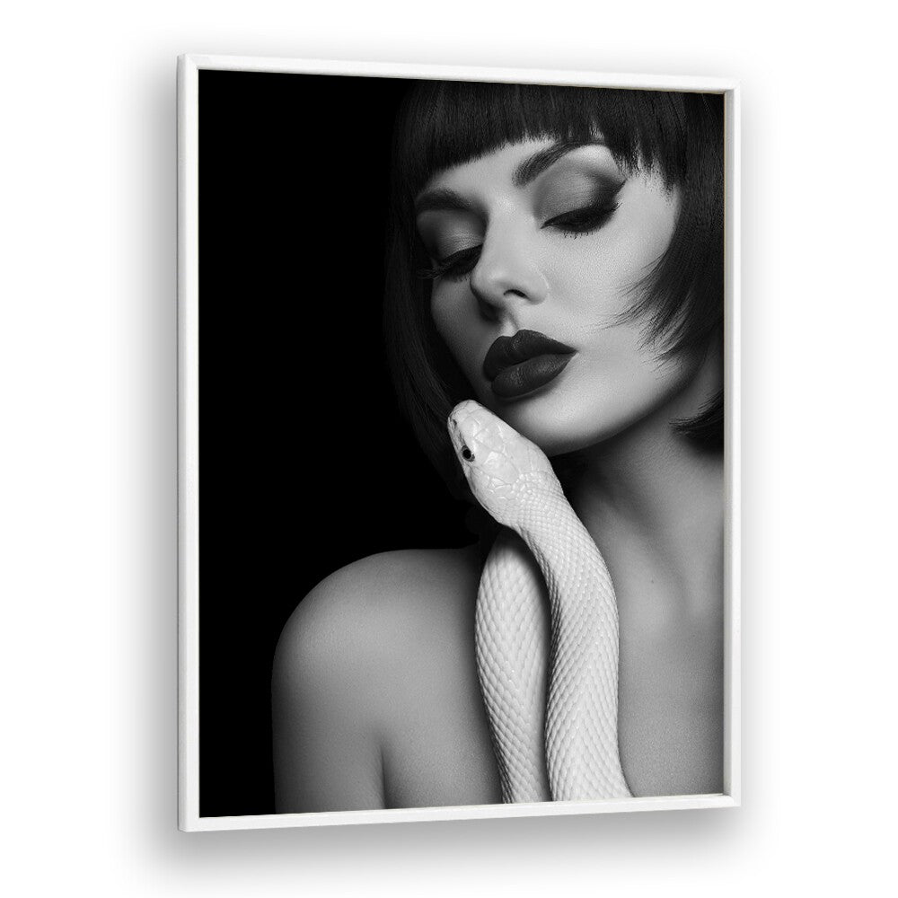 Elegantly framed "Embraces Lady, Photography Prints" by David Drake, showcasing fine art and fashion artistry.