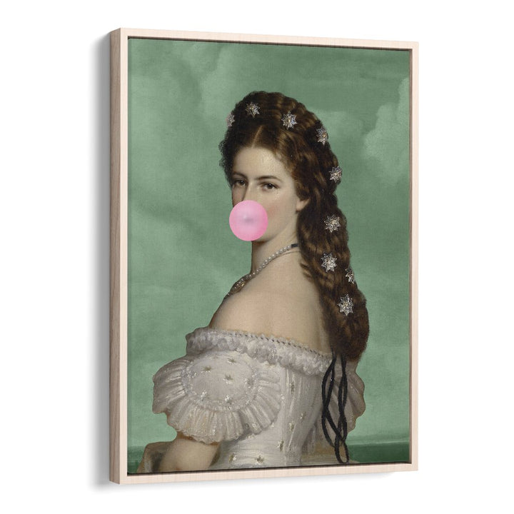 Empress Elisabeth Bubble Gum Portrait II by Grace Digital Art Co, a unique take on elegance in altered art prints.