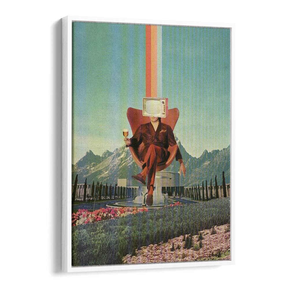 Surreal art print "ENEMY" by Frank Moth, showcasing imaginative landscapes and vibrant colors. Perfect for art lovers.