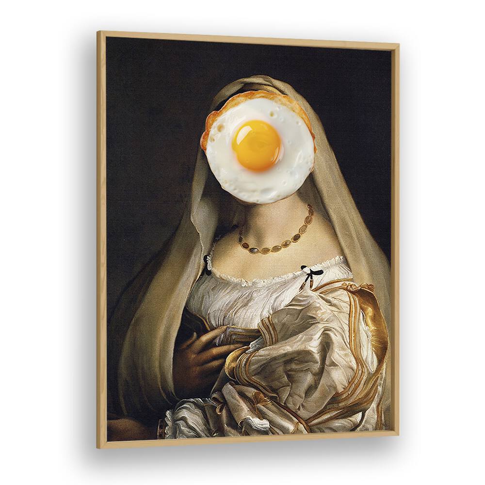Transform your space with "ENGLISH BREAKFAST I, ALTERED ART PRINTS" by The Art Concept, featuring a unique egg motif.