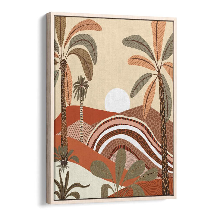 Vibrant EPIPHANY BY UMA GOKHALE LANDSCAPE PAINTINGS showcase nature's beauty in a stunning framed art print.