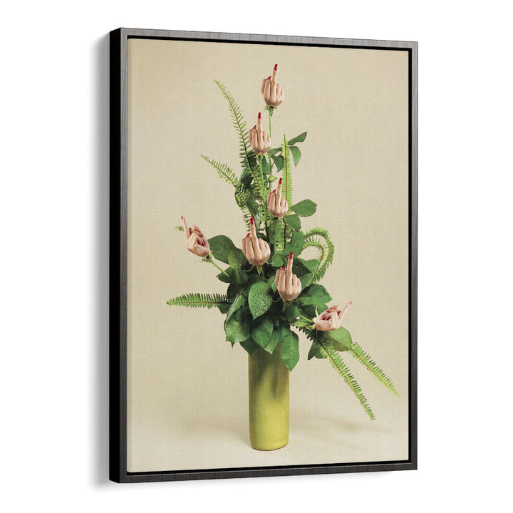 F U BOUQUET SURREAL PAINTING, SURREAL ART by Vertigo Artography enhances decor with its unique design and vibrant colors.