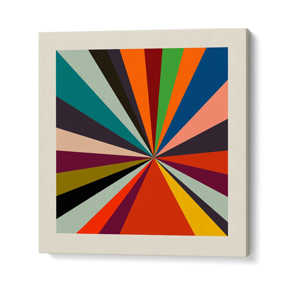 Vibrant FACES STRIPES MINIMAL, ABSTRACT PAINTINGS by Ana Rut Bre, perfect for enhancing any modern space.