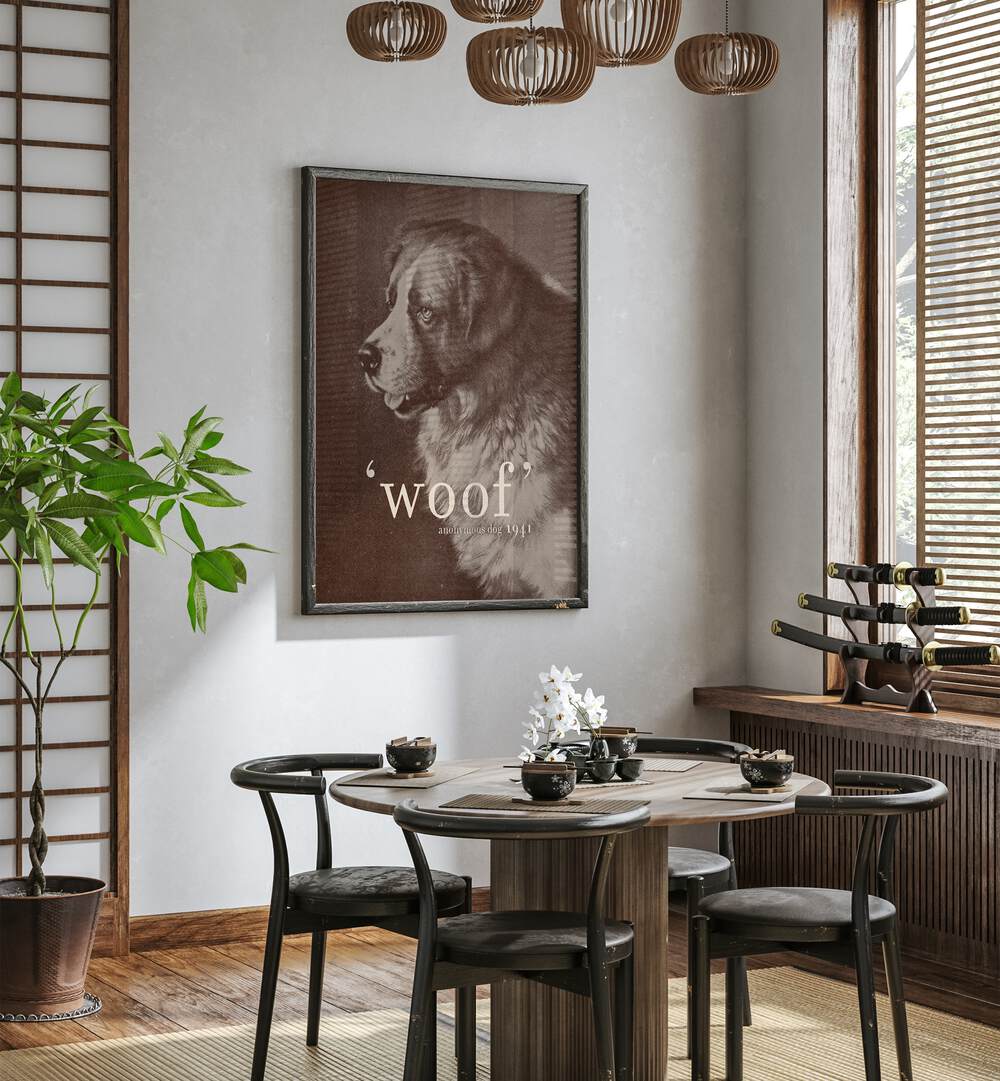 FAMOUS QUOTE DOG, QUOTES art print by Florent Bodart adds charm to any space with its unique wildlife design.