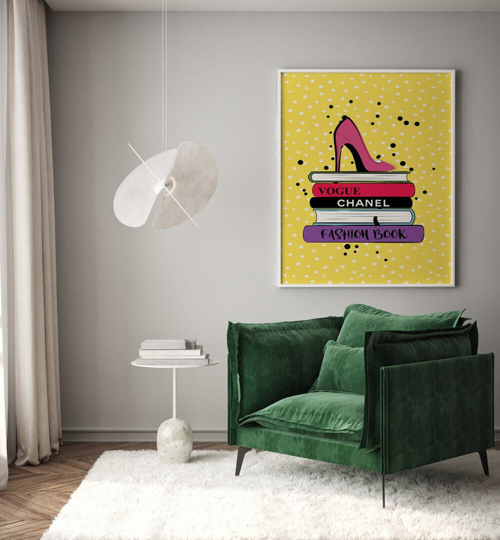 Chic FASHION BOOKS and FASHION POSTERS artwork adds style to any space with vibrant colors and elegant design.