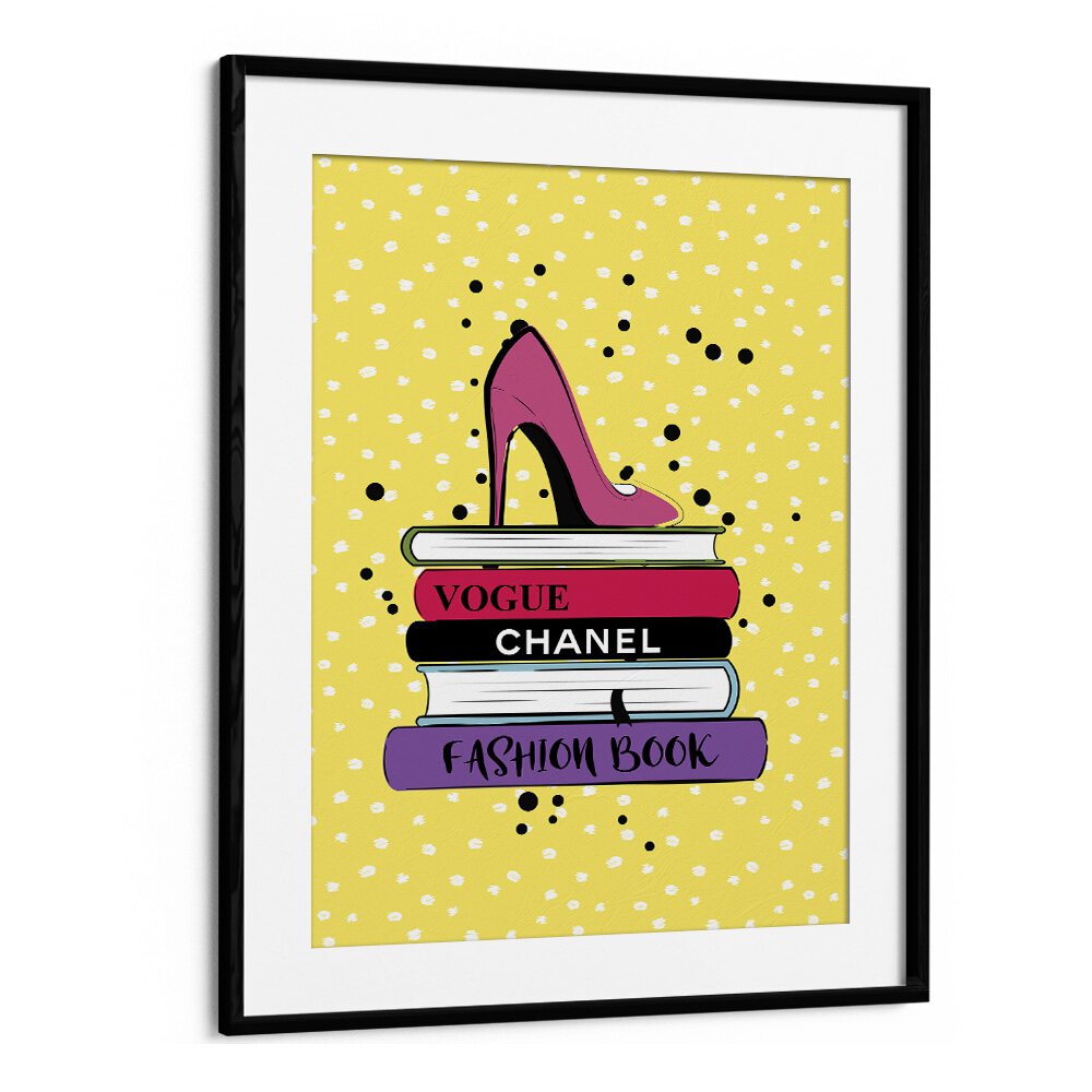 Stylish FASHION BOOKS and FASHION POSTERS art print, perfect for adding chic flair to any space.