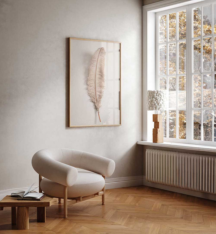 Stylish FEATHER II, BOHO ART PAINTINGS enhance your space with contemporary and bohemian design elements.